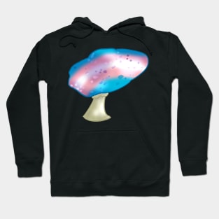 Transgender LGBTQ Pride Flag Mushroom Hoodie